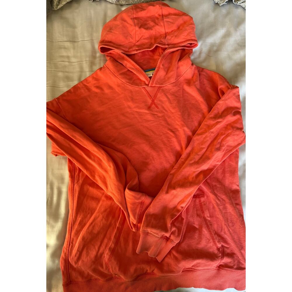 Mini Boden light orange red hoodie size 13-14